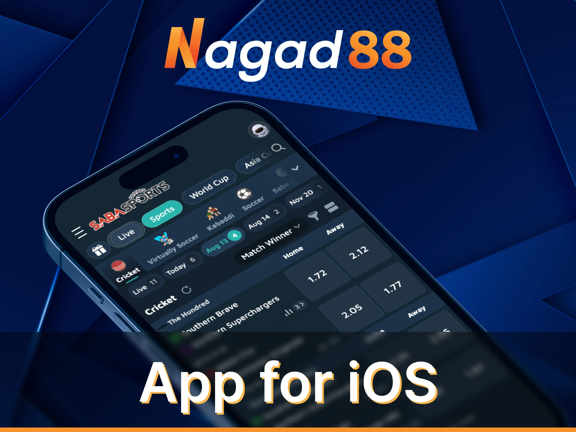 You can access the Nagad88 cricket betting app through the App Store.