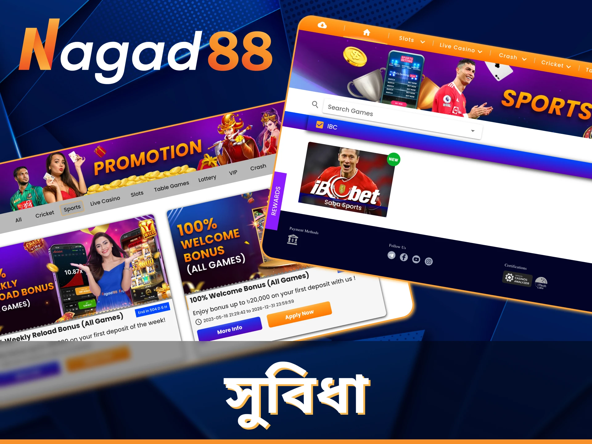 Nagad88 বাংলাদেশের ব্যবহারকারীদের জন্য সেরা শর্তাবলী প্রদান করে।